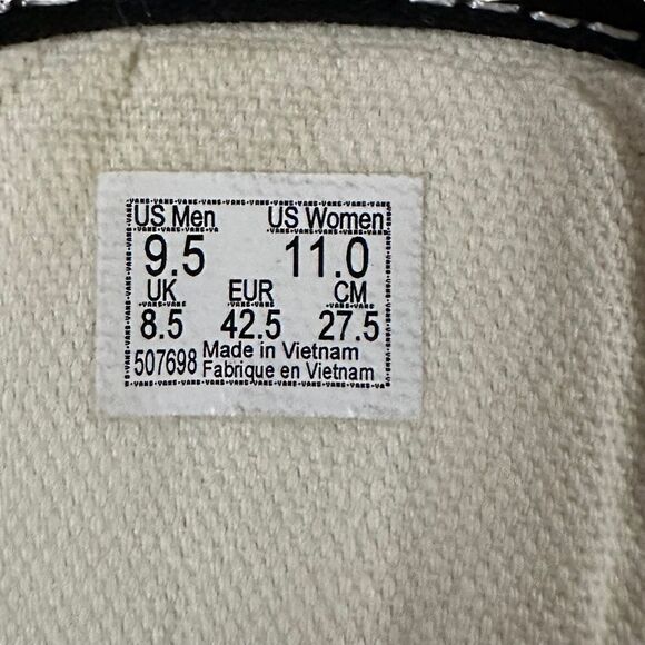 VANS ~ Old Skool Low Top Jaguar Black Men’s Canvas Suede Sneakers ~Size 9.5M/11W - Picture 9 of 13